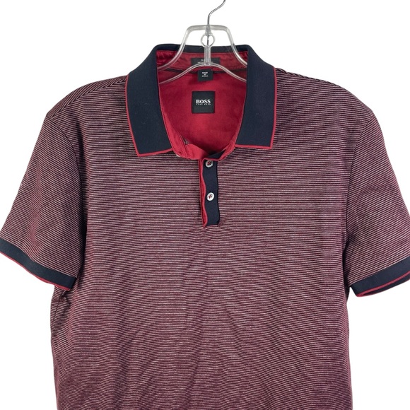 Hugo Boss COTTON-BLEND POLO SHIRT WITH OTTOMAN STRUCTURE - Picture 5 of 5